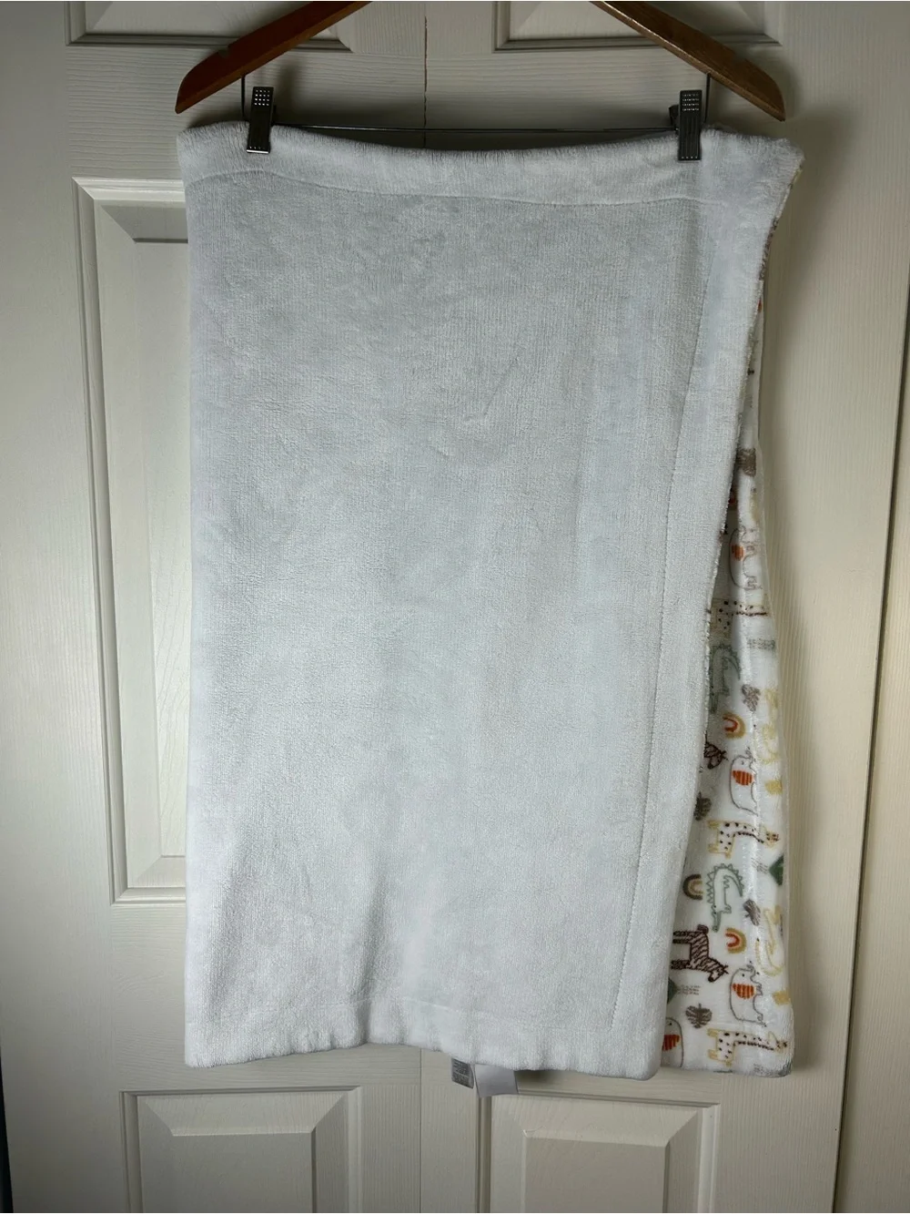 Modern Baby Safari Animals Baby Blanket Zebra Rainbow Elephant Giraffe Turtle